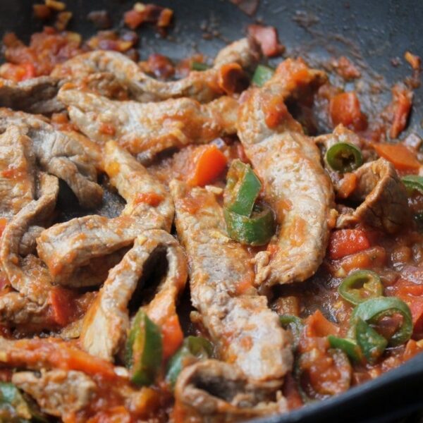 Bistec a la mexicana